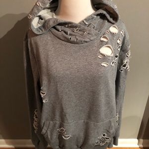 Jella C gray hoodie with pockets size large